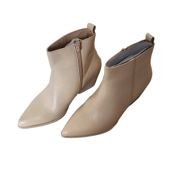 Seychelles Aboard Bootie Cream Croco Size 8 New in Box - Picture 5 of 12